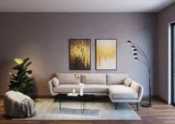 New KARE Design Obraz Abstract 80x120 cm czarno-złoty - KARE