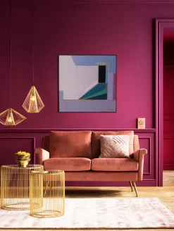 Outlet KARE Design Obraz abstrakcyjne kształty fioletowy 113x113 cm - KARE