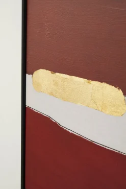 Online KARE Design Obraz abstrakcyjne kształty ręcznie malowany 73x143 cm różowy - KARE