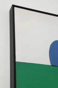 Best KARE Design Obraz abstrakcyjne kształty ręcznie malowany 73x143 cm zielony - KARE