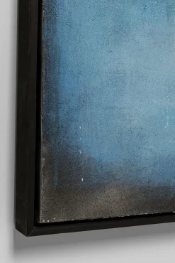 Discount KARE Design Obraz abstrakcyjny ręcznie malowany niebieski 90x120 cm - KARE