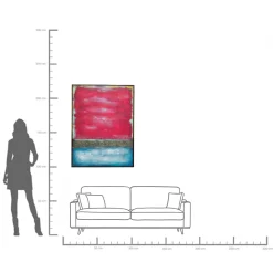 Online KARE Design Obraz abstrakcyjny ręcznie malowany czerwony 90x120 cm - KARE