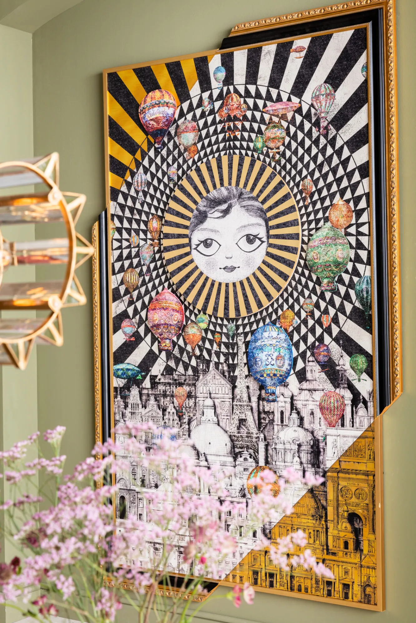 Fashion KARE Design Obraz Balloons 160x260 cm kolorowy - KARE