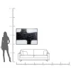 Fashion KARE Design Obraz czarno-biały abstrakcja farby akrylowe 120x90 cm - KARE
