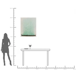 Discount KARE Design Obraz łódź i zielone kwiaty 80x100 cm beżowe tło - KARE