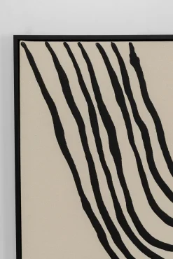 Clearance KARE Design Obraz do salonu artystyczne wzory czarne 73x113 cm - KARE