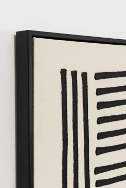 Sale KARE Design Obraz do salonu artystyczne linie czarne 73x113 cm - KARE