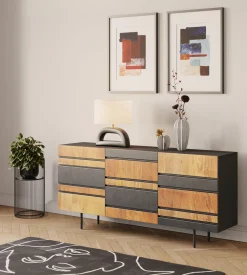 Best KARE Design Obraz do salonu motywy abstrakcyjne odcienie czerwone rama czarna 60x80 cm - KARE