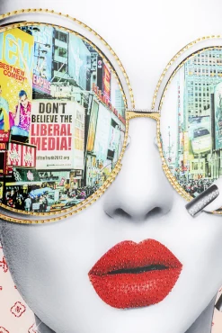 Sale KARE Design Obraz do salonu nowoczesny Times Square 80x80 cm - KARE