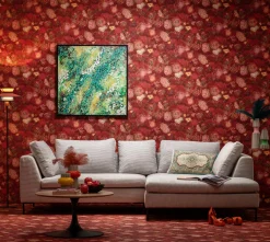 Discount KARE Design Obraz do salonu odcienie zieleni detale ręcznie malowane 100x100 cm - KARE