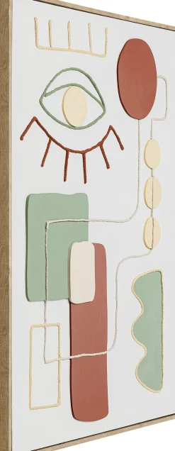 Clearance KARE Design Obraz do salonu oko i kolorowe wzory 60x90 cm - KARE