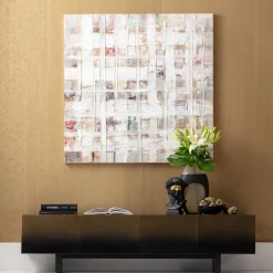 Online KARE Design Obraz do salonu 120x120 cm abstrakcyjny ręcznie malowany kolorowy - KARE