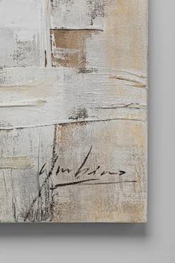 Online KARE Design Obraz do salonu 120x120 cm abstrakcyjny ręcznie malowany kolorowy - KARE