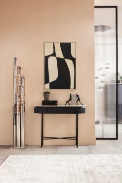 New KARE Design Obraz do salonu z czarno-beżowymi wzorami 63x93 cm - KARE