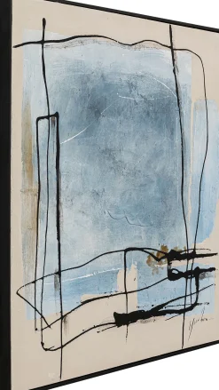 Best KARE Design Obraz Dust 100x100 cm niebieski - KARE