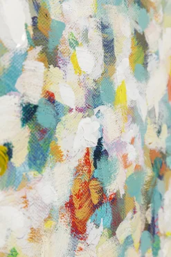 Hot KARE Design Obraz 3-elementowy kolorowy do salonu ręcznie malowane detale 240x160 cm - KARE