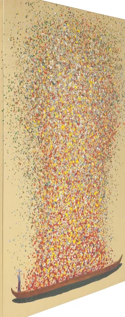 Best KARE Design Obraz Flower Boat 100x80 cm czerwony - KARE