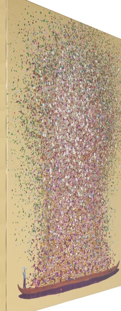 Outlet KARE Design Obraz Flower Boat 160x120 cm różowy - KARE