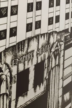 Fashion KARE Design Obraz front lustrzany Empire State Building 77x130 cm - KARE