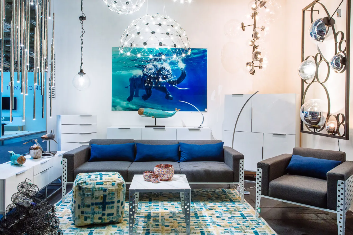 Sale KARE Design Obraz Glass Swimming Elephant 180x120 cm kolorowy - KARE