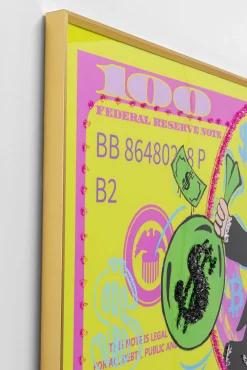 Outlet KARE Design Obraz Graffiti Money 70x160cm - KARE