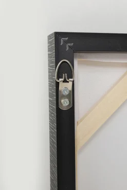 Online KARE Design Obraz kolorowy łódka i ryby rama czarna 60x120 cm - KARE