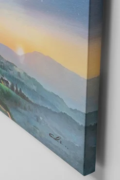 New KARE Design Obraz kolorowy latający słoń i kwiaty 120x160 cm - KARE