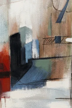 New KARE Design Obraz kolorowy motyw abstrakcyjny rama czarna 100x100 cm - KARE