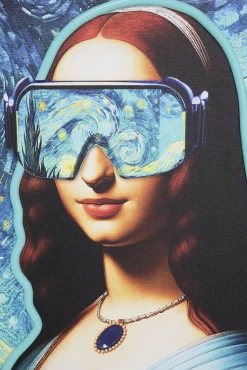 Fashion KARE Design Obraz kolorowy z podświetleniem LED rama drewniana 80x100 cm - KARE