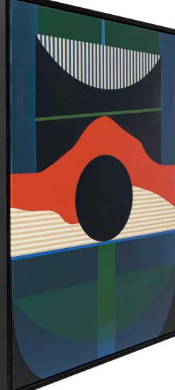 Outlet KARE Design Obraz kolorowy zachód słońca rama czarna 75x100 cm - KARE