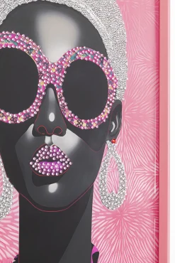 Best KARE Design Obraz różowy do salonu glamour 75x115 cm - KARE