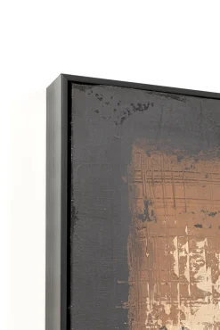 Fashion KARE Design Obraz Silence brązowy 120x120cm - KARE