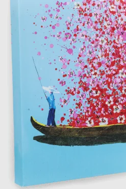 Hot KARE Design Obraz Touched Flower Boat 80x100 cm kolorowy - KARE