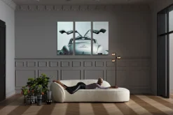 Clearance KARE Design Obraz Triptychon Oldtimer Back 240x160 cm - KARE