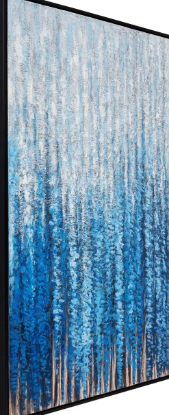 Fashion KARE Design Obraz w czarnej ramie zaśnieżony las 120x180 cm - KARE