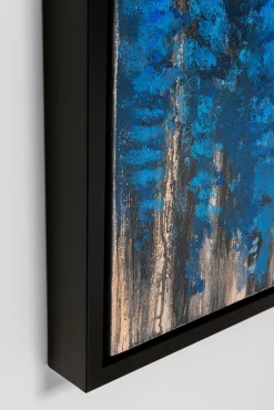 Fashion KARE Design Obraz w czarnej ramie zaśnieżony las 120x180 cm - KARE