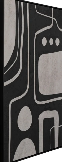 New KARE Design Obraz w kolorze czarno-szarym boho 73x113 cm - KARE