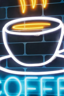 Best KARE Design Obraz z podświetleniem LED kawa - coffee 80x80 cm - KARE