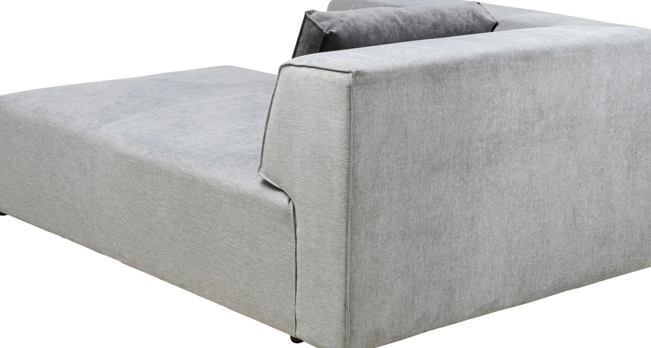 Discount KARE Design Otoman Infinity Chenille 182x117 cm szary lewy - KARE