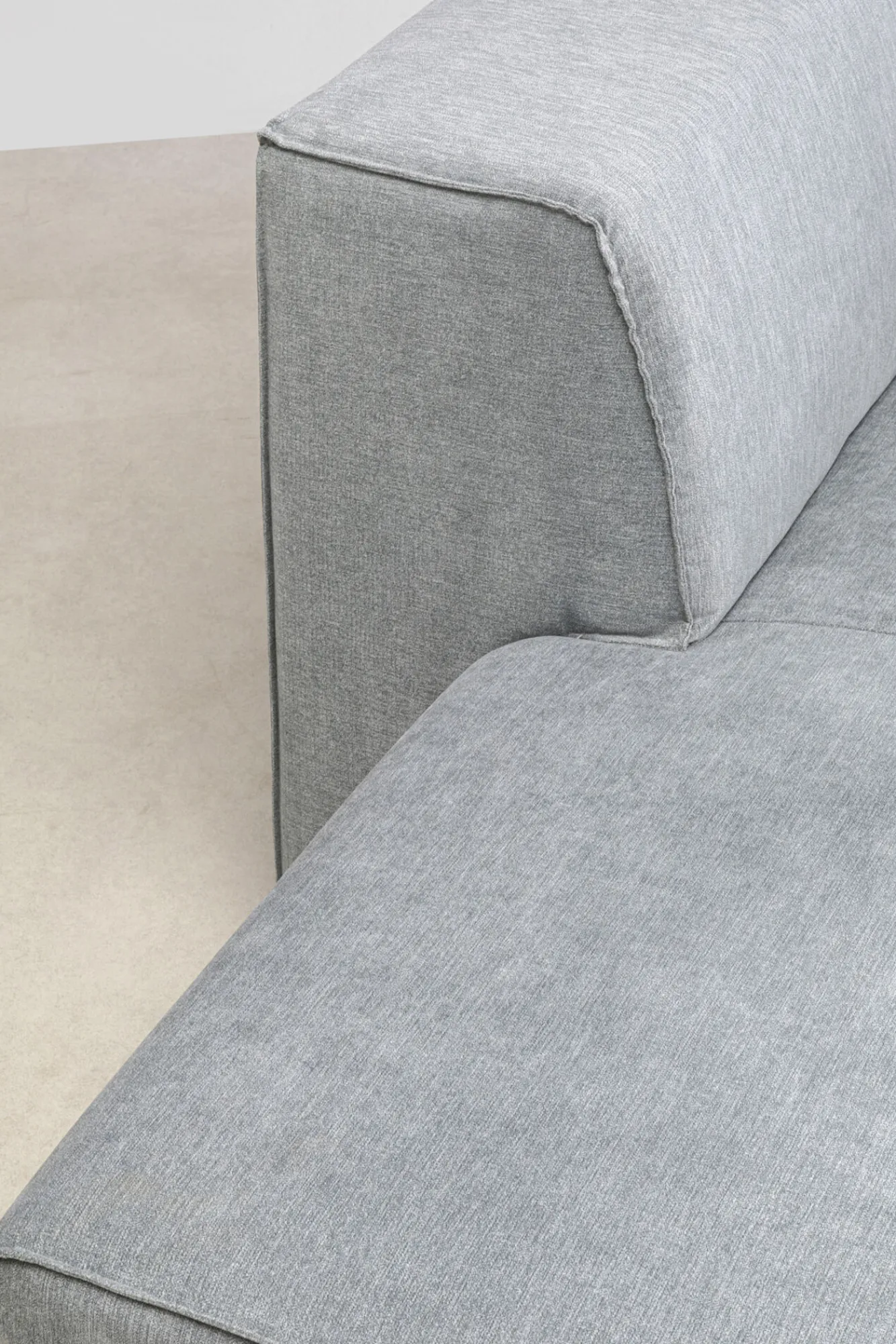 Discount KARE Design Otoman Infinity Chenille 182x117 cm szary lewy - KARE