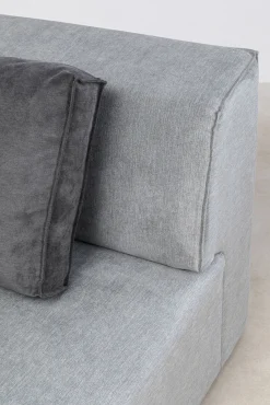 Discount KARE Design Otoman Infinity Chenille 182x117 cm szary lewy - KARE