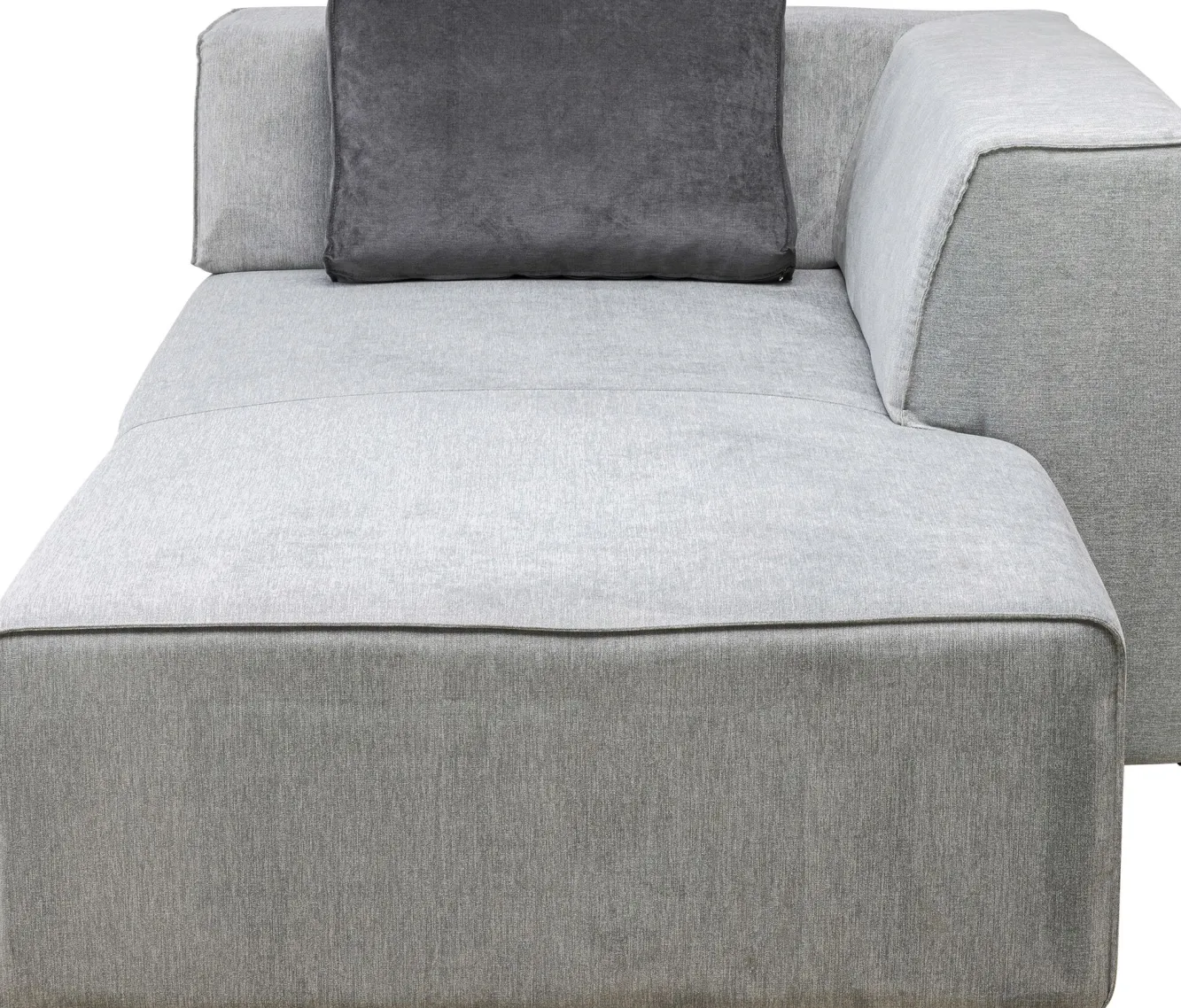 Sale KARE Design Otoman Infinity Chenille 182x117 cm szary prawy - KARE