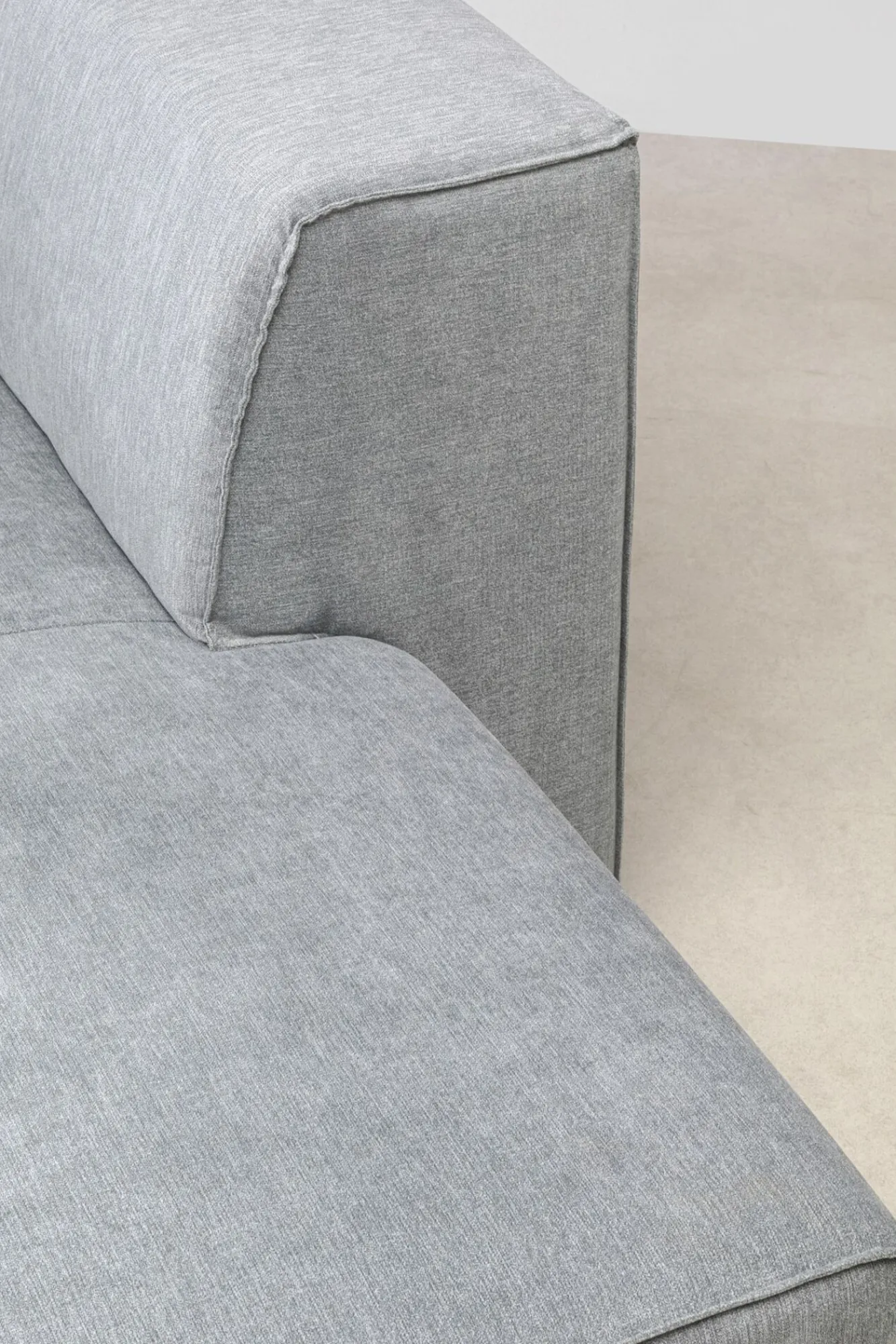 Sale KARE Design Otoman Infinity Chenille 182x117 cm szary prawy - KARE