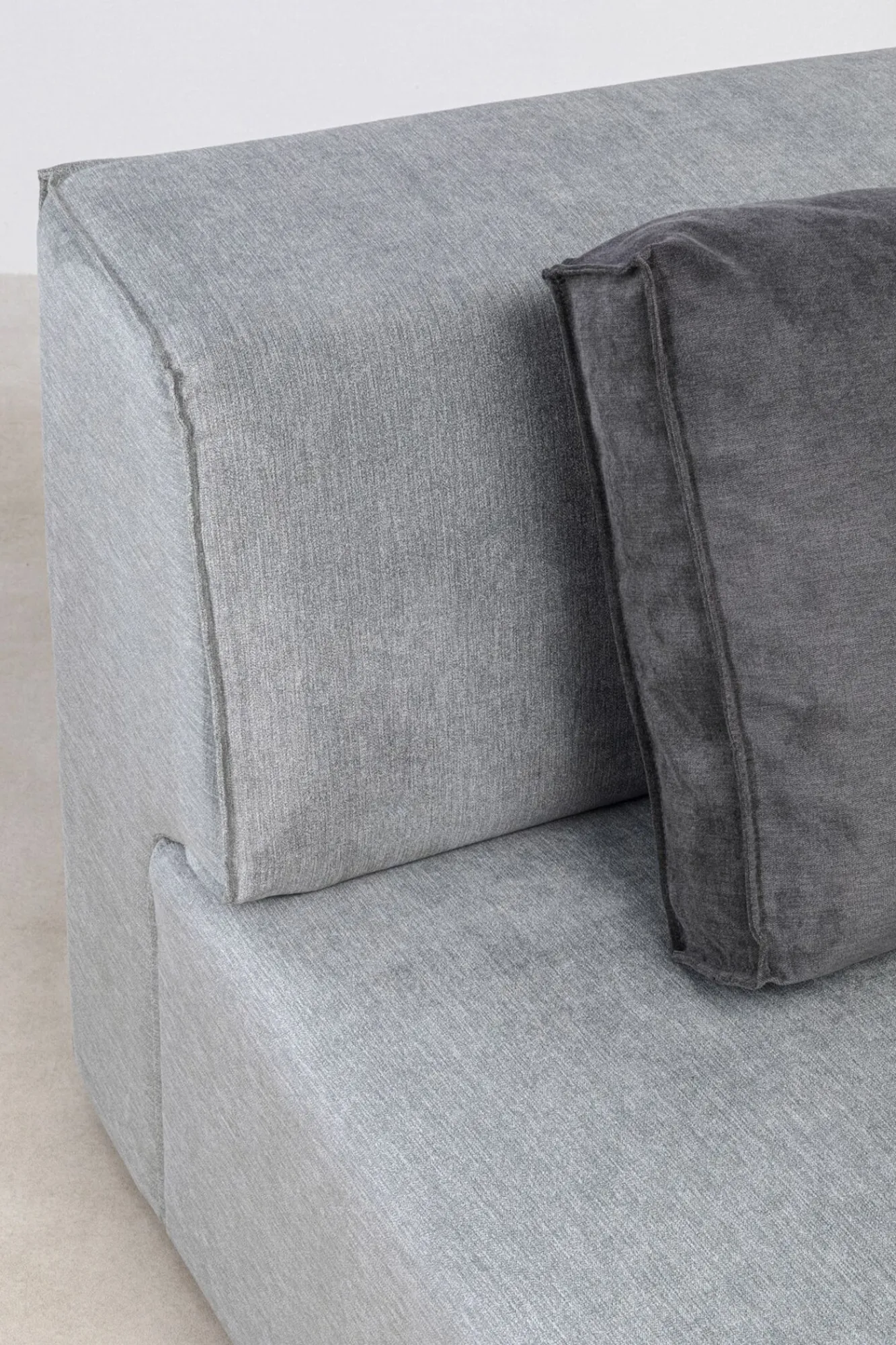 Sale KARE Design Otoman Infinity Chenille 182x117 cm szary prawy - KARE