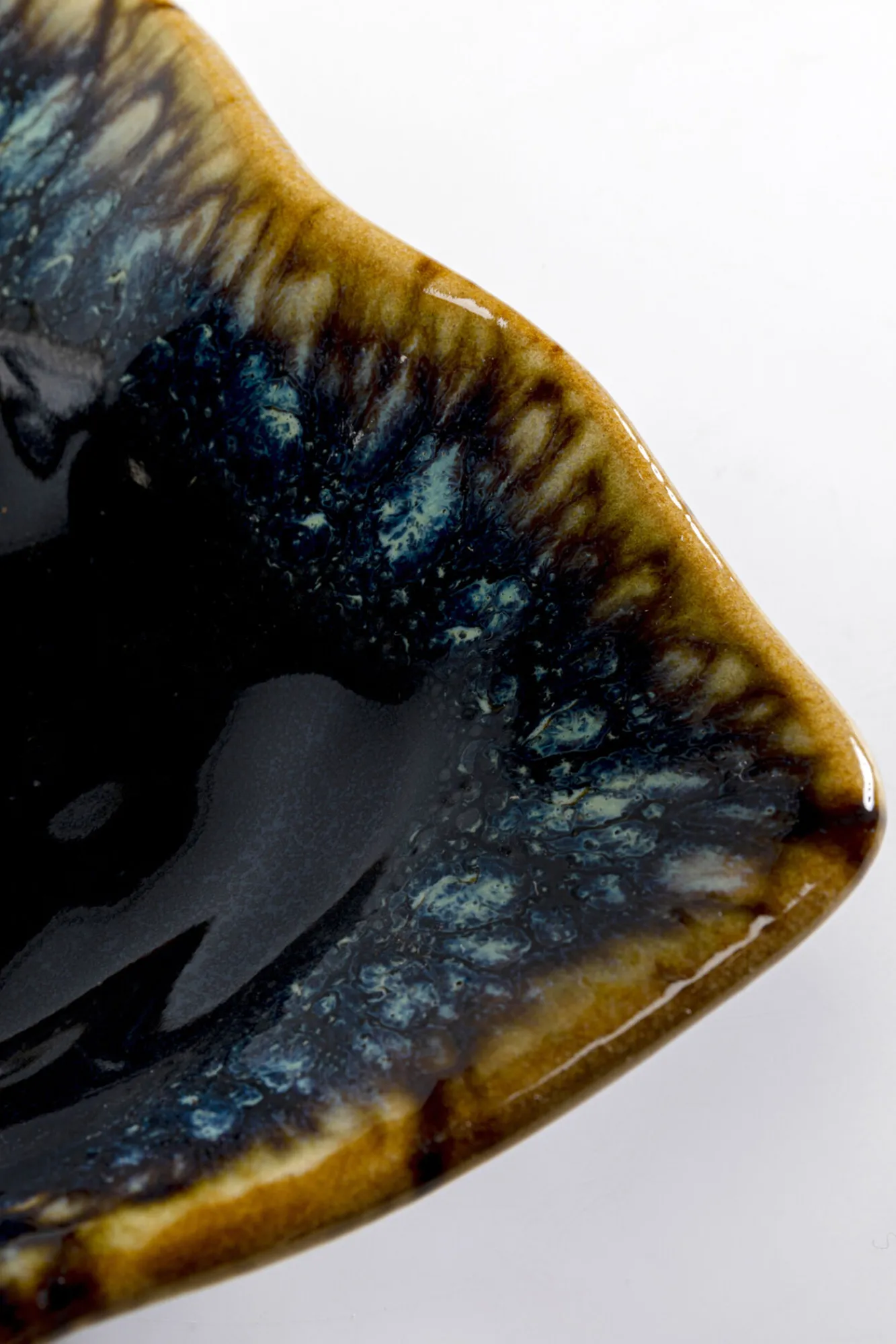 Discount KARE Design Półmisek kamionkowy ciemnoniebieski 26x17 cm - KARE