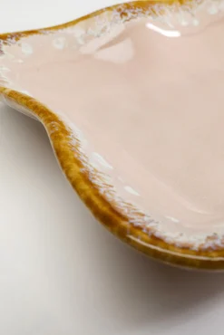 Sale KARE Design Półmisek kamionkowy różowy 26x17 cm - KARE