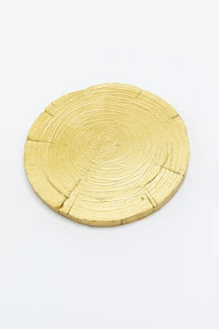 Clearance KARE Design Podkładki pod kubki Playing Bear Ø8 cm złote - KARE