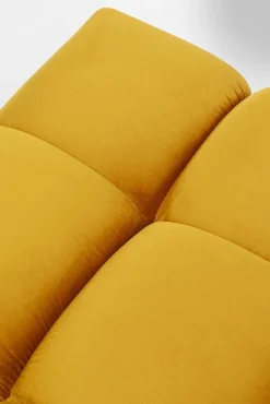 Online KARE Design Podnóżek Belami Velvet 105x70 cm bursztynowy - KARE