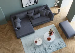 Best KARE Design Podnóżek Gianni 130x62 cm szary - KARE