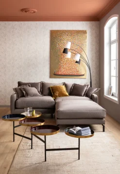 Fashion KARE Design Podnóżek Lullaby 100x100 cm taupe - KARE